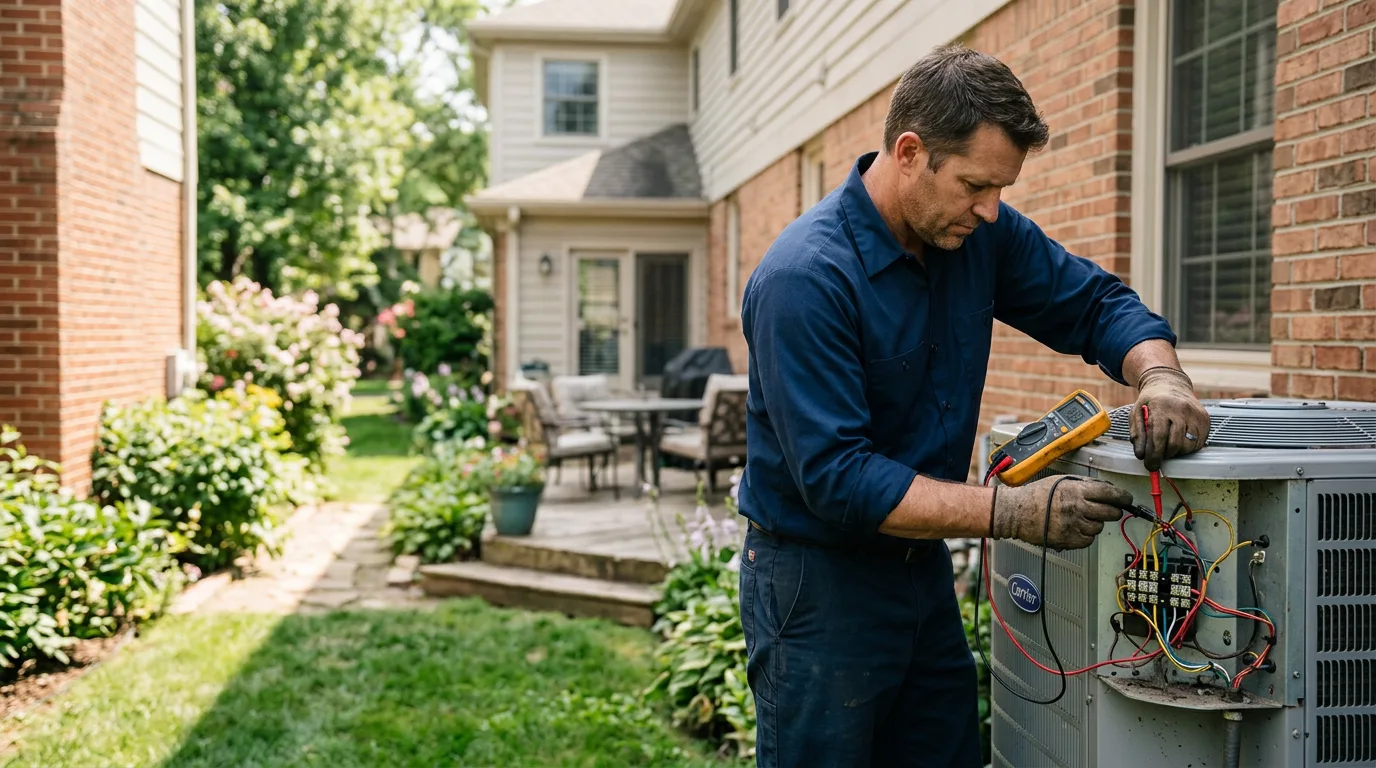 HVAC technician working near Plant City, FL